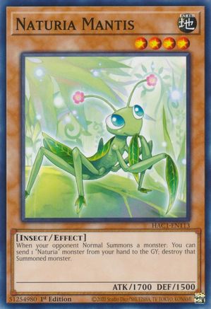 Image of Naturia Mantis [HAC1-EN113] Common