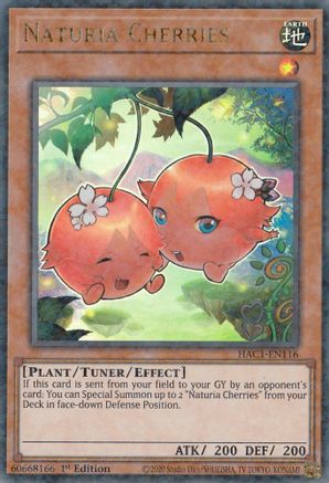 Image of Naturia Cherries (Duel Terminal) [HAC1-EN116] Parallel Rare