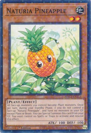 Image of Naturia Pineapple (Duel Terminal) [HAC1-EN118] Parallel Rare