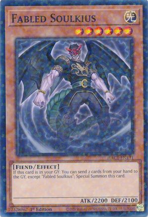 Image of Fabled Soulkius (Duel Terminal) [HAC1-EN131] Parallel Rare