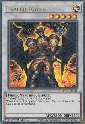 Image of Fabled Ragin (Duel Terminal) [HAC1-EN146] Parallel Rare