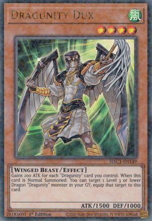 Image of Dragunity Dux (Duel Terminal) [HAC1-EN149] Parallel Rare