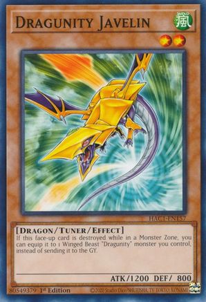 Image of Dragunity Javelin [HAC1-EN157] Common