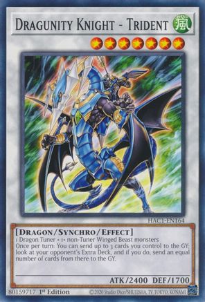 Image of Dragunity Knight - Trident [HAC1-EN164] Common