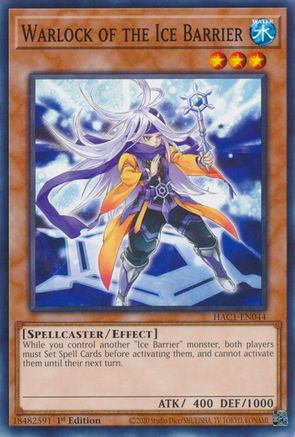 Image of Warlock of the Ice Barrier [HAC1-EN044] Common