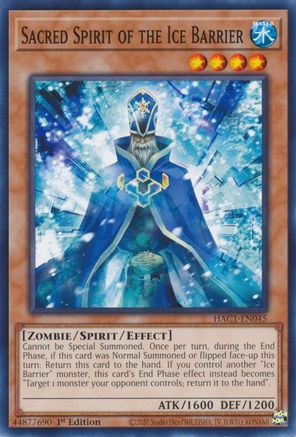 Image of Sacred Spirit of the Ice Barrier [HAC1-EN045] Common