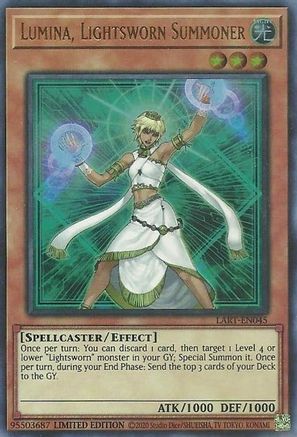 Image of Lumina, Lightsworn Summoner [LART-EN045] Ultra Rare