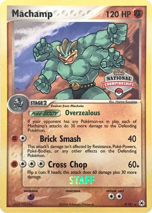 Image of Machamp (9/101) (National Championships Promo) (Staff) [EX: Hidden Legends]