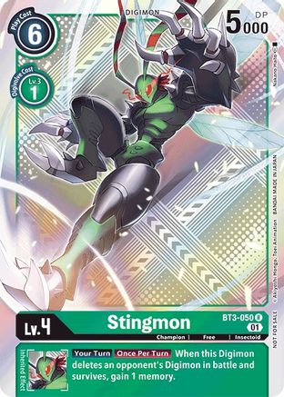 Image of Stingmon [BT3-050] (Official Tournament Pack Vol.4) [Release Special Booster Promos]