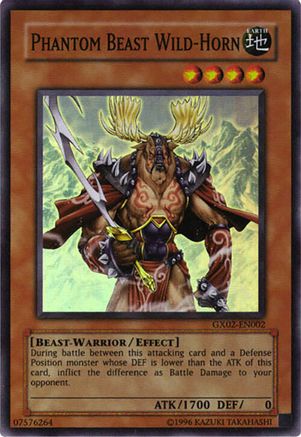 Image of Phantom Beast Wild-Horn [GX02-EN002] Super Rare