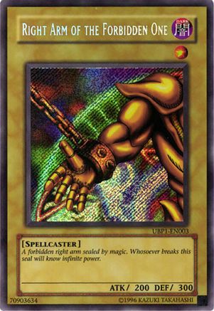Image of Right Arm of the Forbidden One [UBP1-EN003] Secret Rare