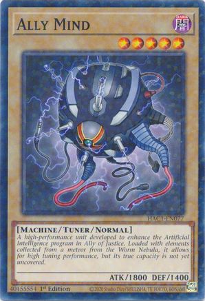 Image of Ally Mind (Duel Terminal) [HAC1-EN077] Common