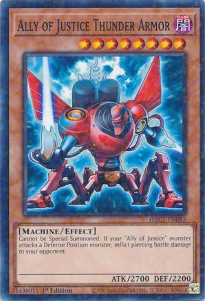 Image of Ally of Justice Thunder Armor (Duel Terminal) [HAC1-EN083] Common