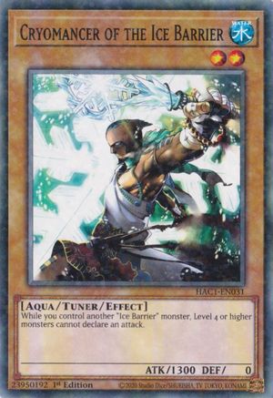 Image of Cryomancer of the Ice Barrier (Duel Terminal) [HAC1-EN031] Common