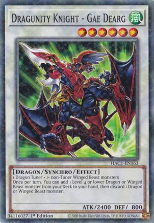 Image of Dragunity Knight - Gae Dearg (Duel Terminal) [HAC1-EN163] Common
