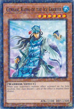 Image of General Raiho of the Ice Barrier (Duel Terminal) [HAC1-EN046] Common