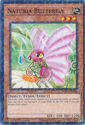Image of Naturia Butterfly (Duel Terminal) [HAC1-EN108] Common