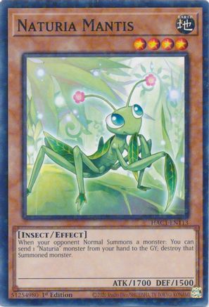 Image of Naturia Mantis (Duel Terminal) [HAC1-EN113] Common
