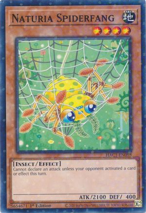 Image of Naturia Spiderfang (Duel Terminal) [HAC1-EN098] Common