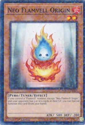 Image of Neo Flamvell Origin (Duel Terminal) [HAC1-EN069] Common