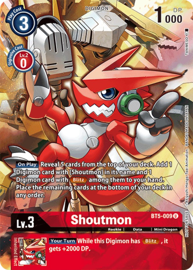 Image of Shoutmon [BT5-009] (Tamer's Evolution Box 2) [Battle of Omni Promos]