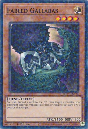 Image of Fabled Gallabas (Duel Terminal) [HAC1-EN126] Common