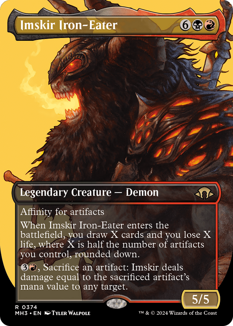 Image of Imskir Iron-Eater (Borderless) [Modern Horizons 3]