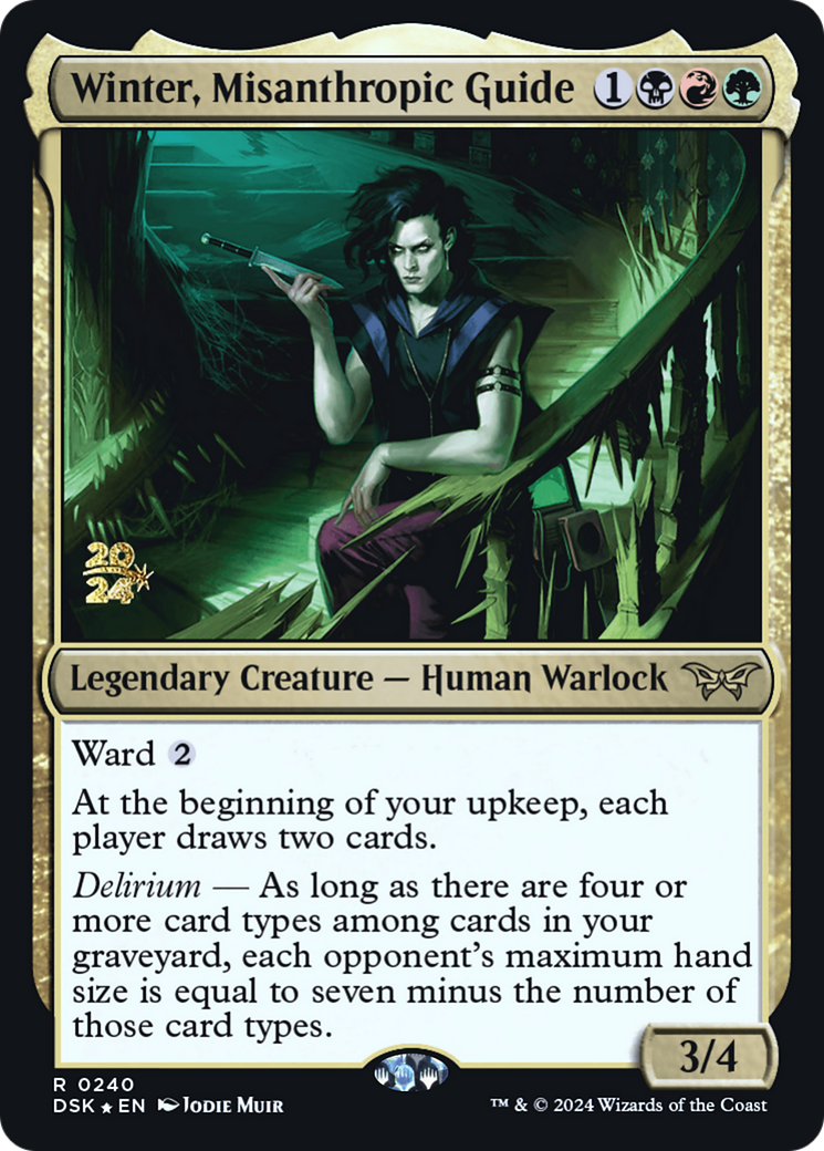 Image of Winter, Misanthropic Guide [Duskmourn: House of Horror Prerelease Promos]