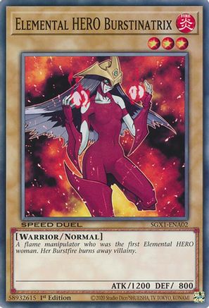 Image of Elemental HERO Burstinatrix [SGX1-ENA02] Common