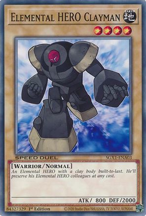 Image of Elemental HERO Clayman [SGX1-ENA03] Common