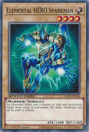Image of Elemental HERO Sparkman [SGX1-ENA04] Common