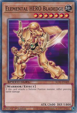 Image of Elemental HERO Bladedge [SGX1-ENA09] Common