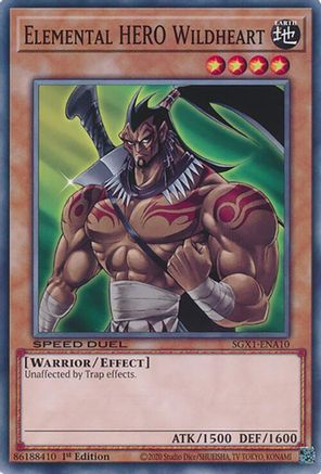 Image of Elemental HERO Wildheart [SGX1-ENA10] Common