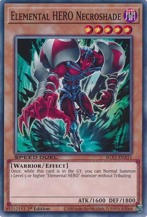 Image of Elemental HERO Necroshade [SGX1-ENA11] Common