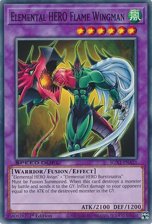 Image of Elemental HERO Flame Wingman [SGX1-ENA21] Common