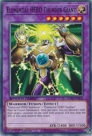 Image of Elemental HERO Thunder Giant [SGX1-ENA22] Common
