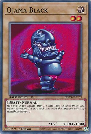 Image of Ojama Black [SGX1-ENC03] Common