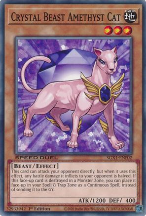 Image of Crystal Beast Amethyst Cat [SGX1-ENF02] Common