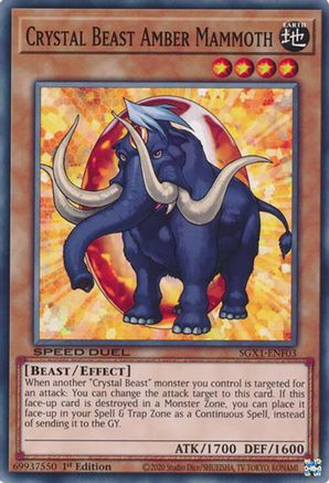 Image of Crystal Beast Amber Mammoth [SGX1-ENF03] Common