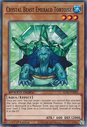 Image of Crystal Beast Emerald Tortoise [SGX1-ENF05] Common