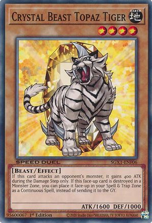 Image of Crystal Beast Topaz Tiger [SGX1-ENF06] Common