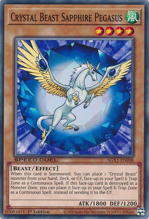 Image of Crystal Beast Sapphire Pegasus [SGX1-ENF08] Common