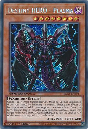 Image of Destiny HERO - Plasma [SGX1-ENB01] Secret Rare