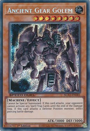 Image of Ancient Gear Golem [SGX1-END01] Secret Rare