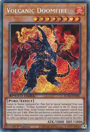 Image of Volcanic Doomfire [SGX1-ENH01] Secret Rare