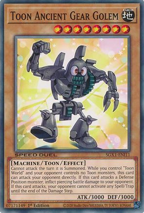 Image of Toon Ancient Gear Golem [SGX1-ENI11] Common