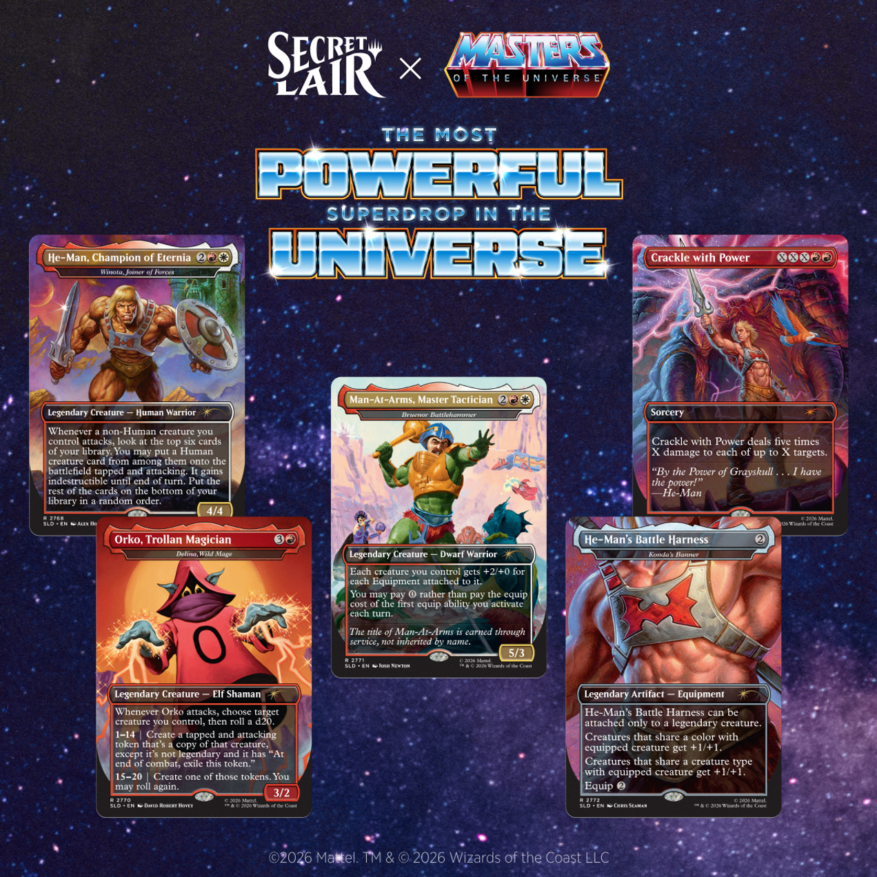Image of Secret Lair x Masters of the Universe (BY THE POWER OF GREYSKULL!) - Non-Foil