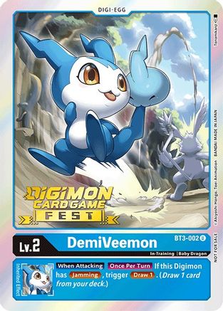 Image of DemiVeemon [BT3-002] (Digimon Card Game Fest 2022) [Release Special Booster Promos]