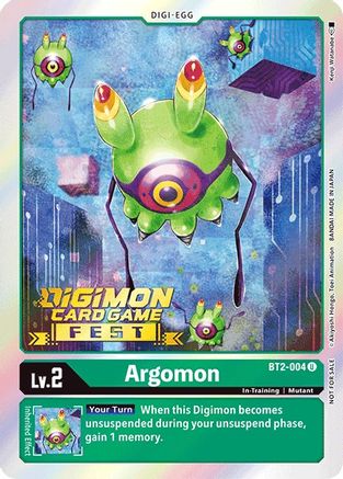 Image of Argomon [BT2-004] (Digimon Card Game Fest 2022) [Release Special Booster Promos]