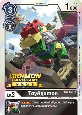 Image of ToyAgumon [BT2-055] (Digimon Card Game Fest 2022) [Release Special Booster Promos]